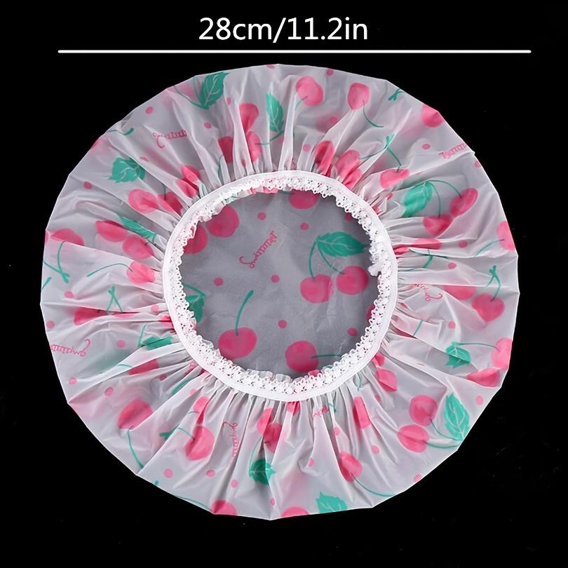 4 шт. шапочки для душа, регулируемый чепчик с принтом, водонепроницаемые шапочки для ванны, многоразовые шапочки для душа, эластичная лента, шапочка для волос для женщин, женский спа-салон