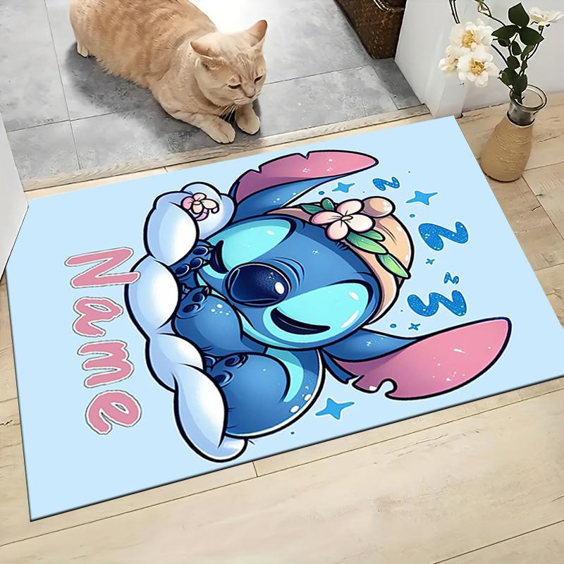Custom Name Stitch Dreams Clouds Carpet Rug Customizable Soft Washable Anti-Slip Home Living Room Sofa Mats Personalized Rug. 0909373
