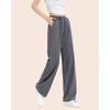 Summer New Wide-leg High-waisted Trousers Temperament Commuter Straight-leg Trousers Breathable Thin Trousers