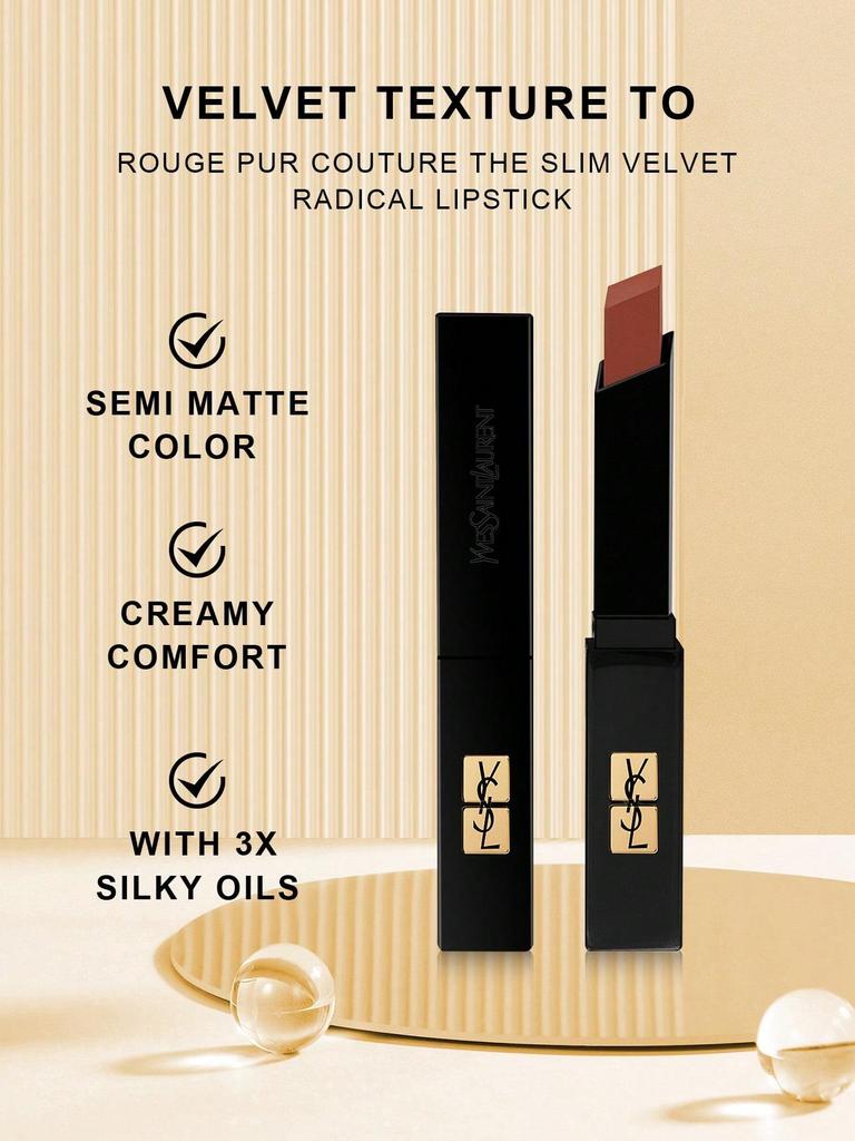 Yves Saint Laurent THE SLIM VELVET RADICAL Помада 2 г - Роскошный бархатно-матовый