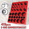 419PCS Flexible O Ring Assortment Universal Nitrile Rubber Seals Assortment Set Seal Gasket  Pumps
