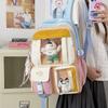 Школьный рюкзак для студентов в стиле Color Block, многофункциональный, большой вместимости, легкий, для путешествий