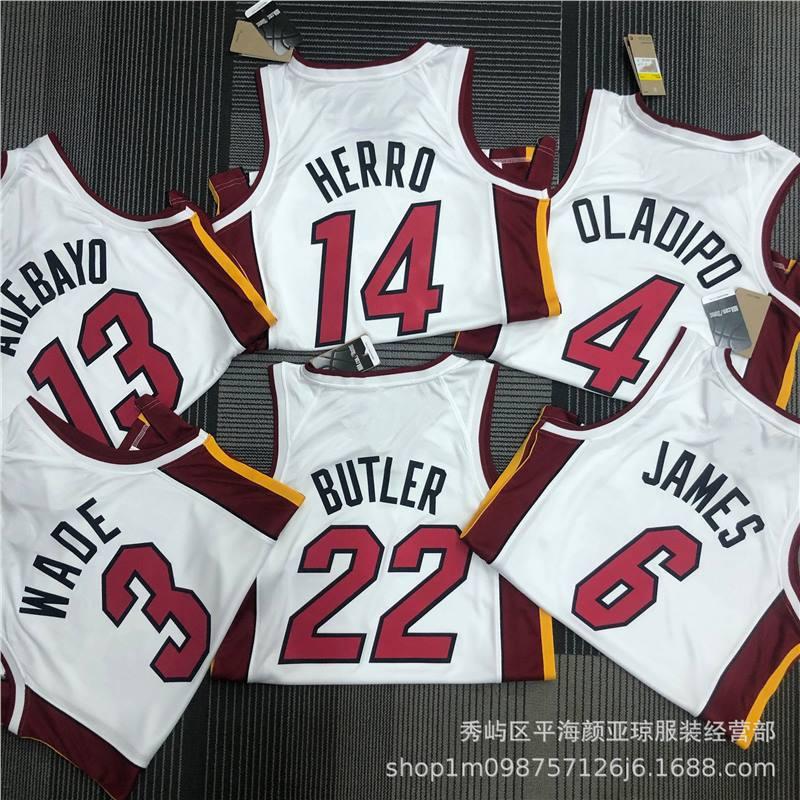 Miami Heat Basketball Jersey Custom Print Youth Adult Performance Sportswear Breathable Bamboo Charcoal Fabric