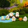 Creative Figurines Miniatures Cute Duck Micro Landscape Ornaments For Home Decorations Room Decor Car Office Desktop Accessories