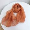 Двухслойный шарф из шелка и шерсти, тонкий однотонный шарф из тутового шелка для весны и осени, женский шелковый шарф, специальное предложение