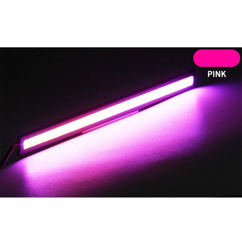 Полоса дневных ходовых огней для автомобилей, декоративная световая панель, супер яркие светодиодные ленты 12 В для автомобиля, 17 см