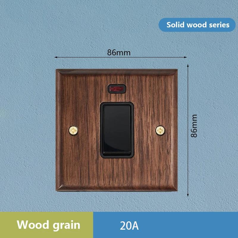 1/2/3/4gang1/2way European Vintage Passage Wall Light Solid Wood Brass Toggle Panel Switch Power Outlet Antique Home Decor