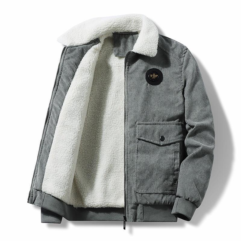 Мужская вельветовая куртка весна-осень с подкладкой, утепленная, утепленная, зимняя мужская куртка Daddy