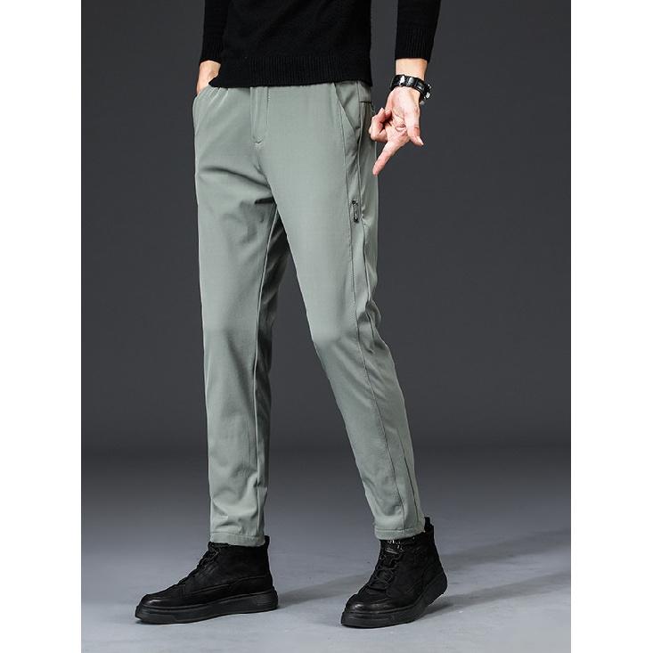 Spring And Autumn Men'S Casual Pants Versatile Pants Stretch Comfortable Breathable Straight Leg Pants Men'S Style