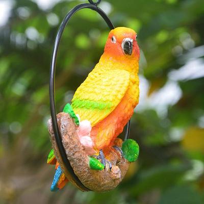 Настенные полимерные фигурки птиц серии Parrot - Подвесные украшения, миниатюры для сцены