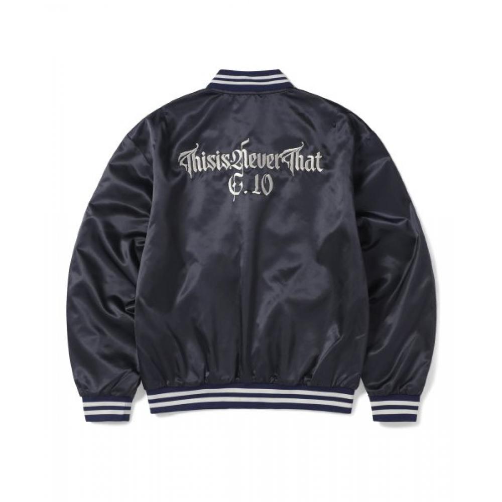 Thisisneverthat Satin Jacket Navy