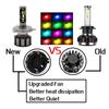 NEW H7 Led RGB Headlight APP Bluetooth-Compatible Control Multi Colors LED Bulbs H1 H4 H8 H9 H11 9005 9006 D1S D2S D3S