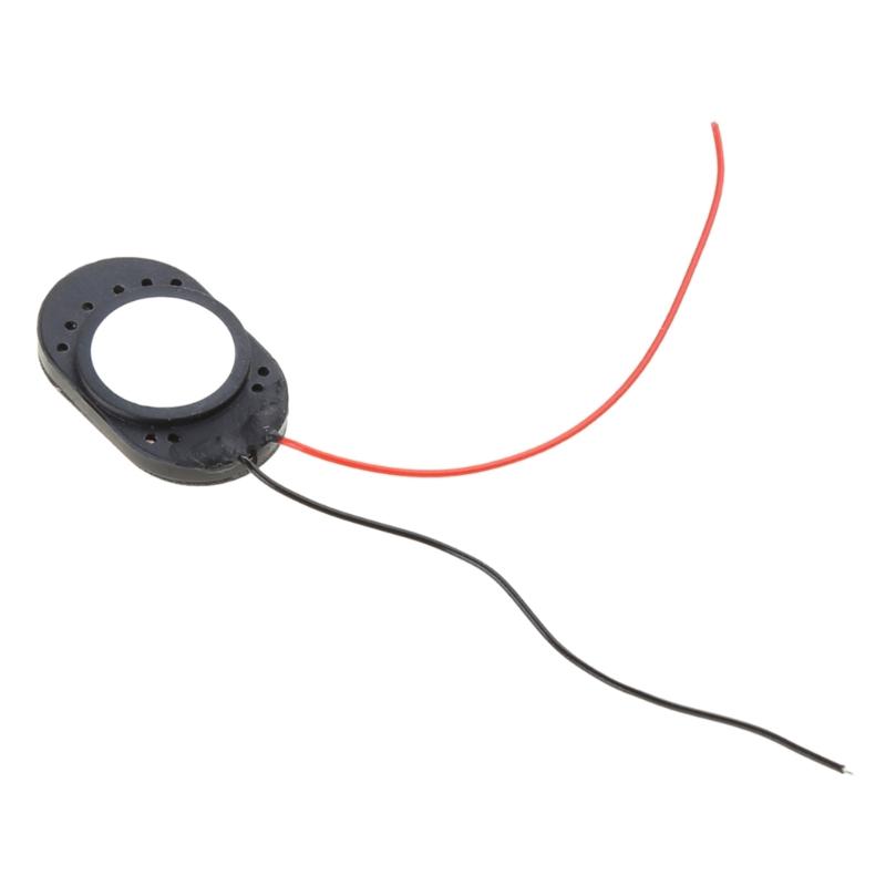 Pack of 2pcs Portable Speaker Mini Audio 2415 8ohm 1W Loudspeaker with Cable Black for Notebook DIY Modification