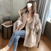 Women's Mid-Length Korean Style Trench Coat: Casual, Versatile Suit Collar, Lightweight Jacket