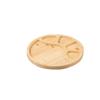 Round Wooden Divided Fruit Tray Nut Platter Food Storage Tray Fruit Snack Plate  Serving Platter