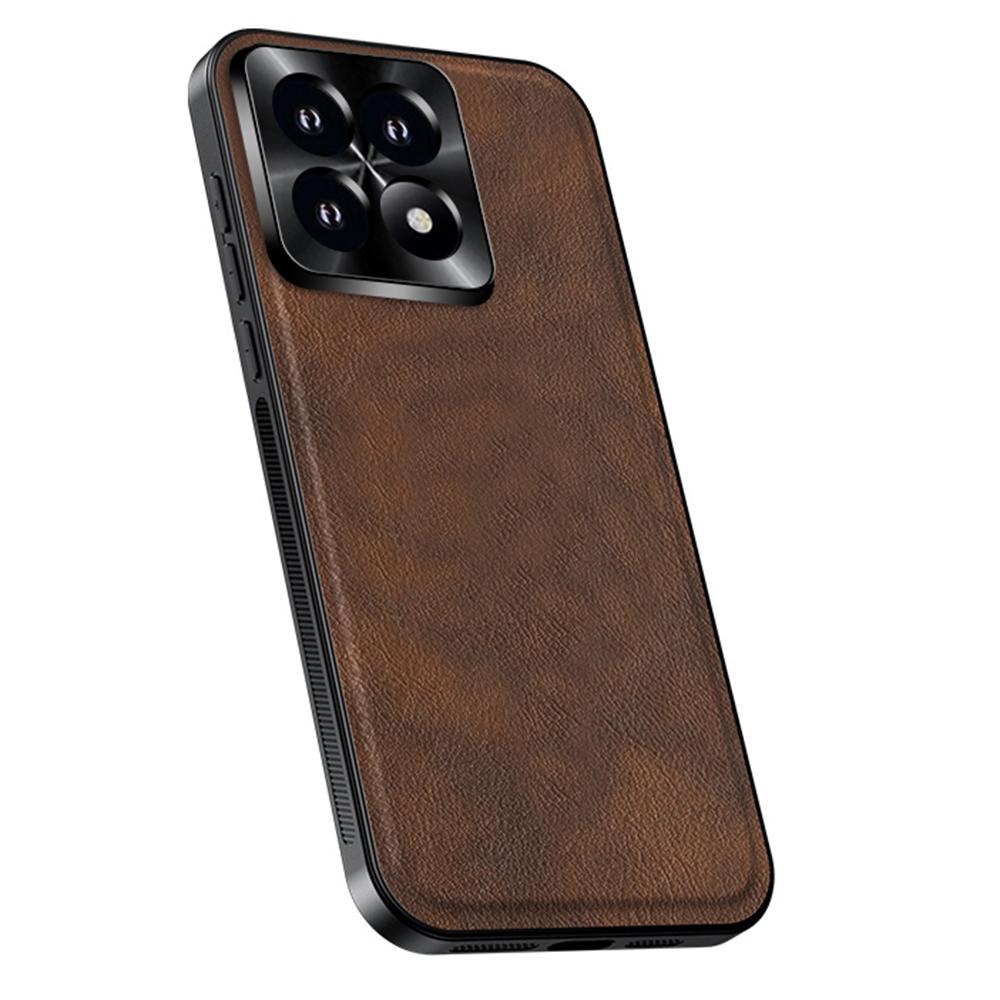 For Xiaomi 14T Pro Case PU+TPU+PC Phone Back Cover with Metal Lens Frame