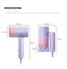 Мини-складной фен xiaomi 220–240 В, 750 Вт с сумкой для переноски, горячий воздух, анион, уход за волосами для дома, путешествий, фен, портативный фен
