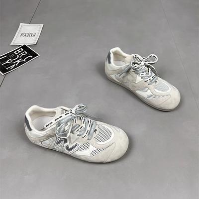 Сетчатые дышащие с внутренней высотой, увеличивающей рост, немецкие тренировочные туфли женские модели лета 2025 года на новой паре шнурков супермягкие для ног маленькие спортивные Forre