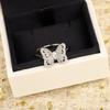 New Vintage Hot Brand Women's Ring Luxury Designer Jewelry For Women Fashion Pure 925 Sterling Silver Lady Butterfly Rings
