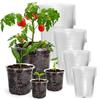 5Pcs Transparent Plastic Flowerpot Drainage Hole Pot Gardening Root Growth Visibility For All Plants Water Damage Protection