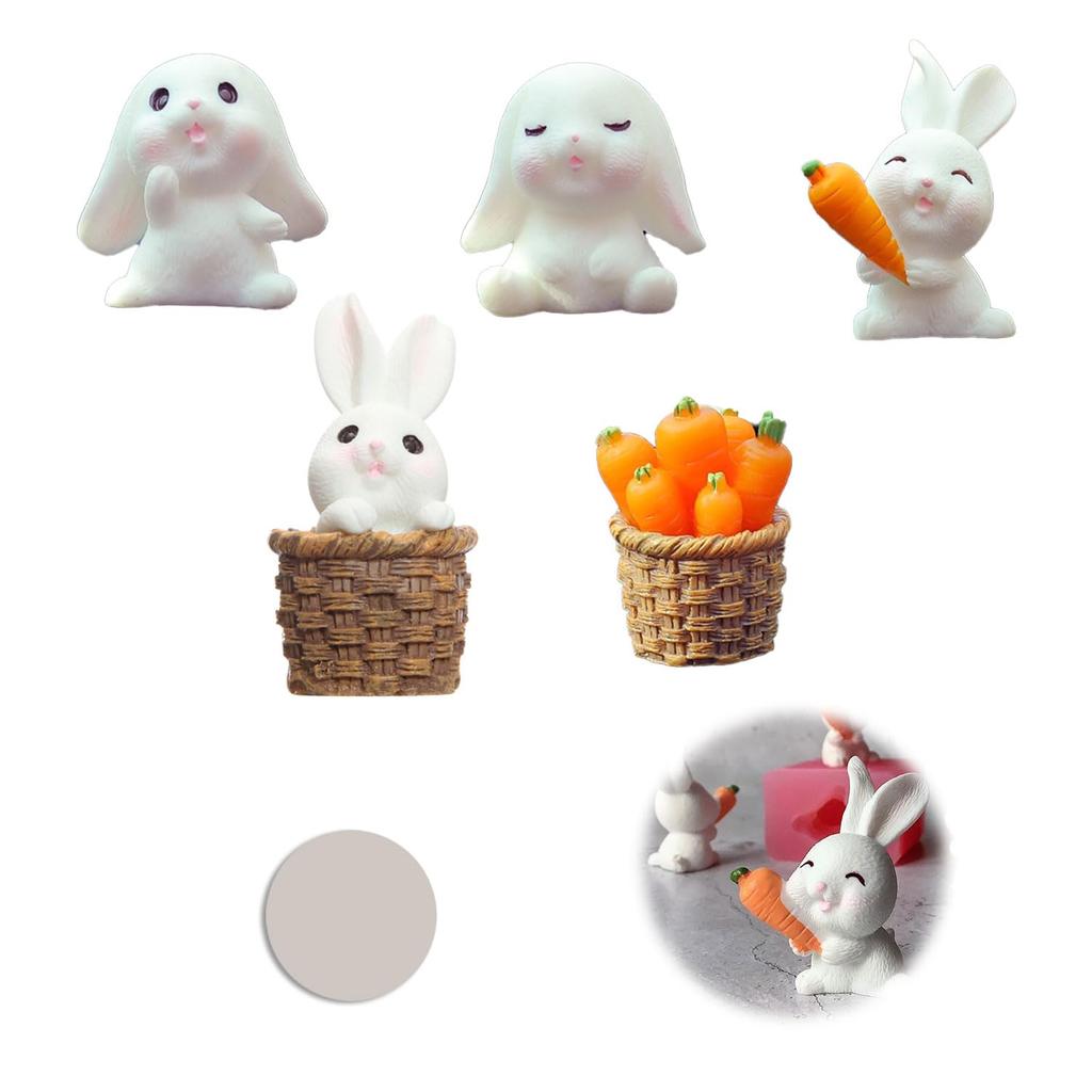 ADOFUN Украшение для автомобиля Милый кролик Автомобильные аксессуары Креативные аксессуары Аксессуары для салона автомобиля Украшение для приборной панели автомобиля Кролик Морковка Зеркало заднего вида