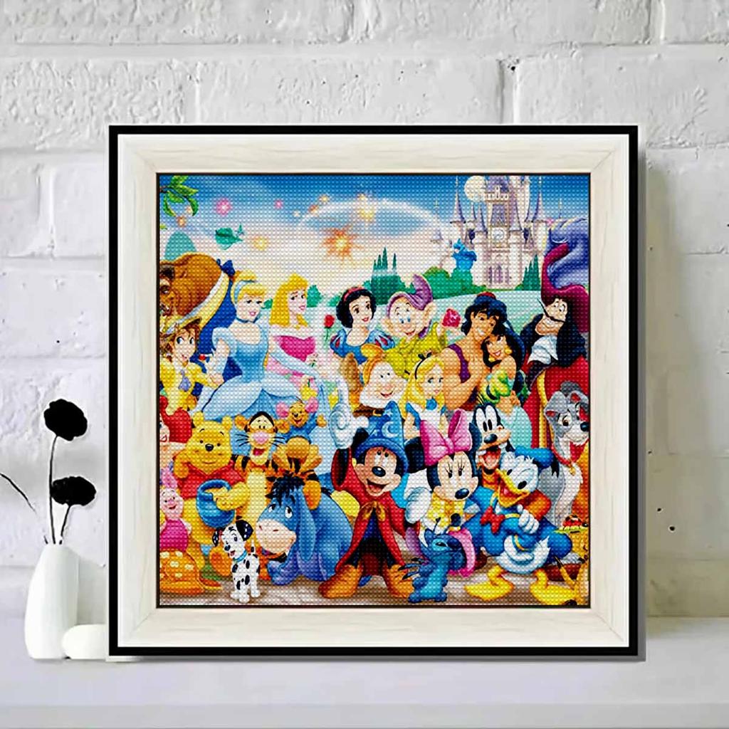 DIY Diamond Painting Round Diamond Disney Story Full Diamond Mosaic Home Decoration Painting Cross Stitch Kit