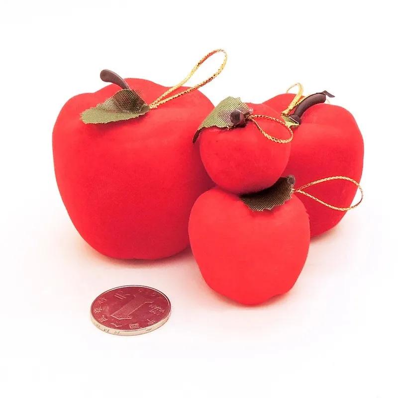Реалистичное Привлекательное Имитация Красного Яблока Украшение Украшение для Рождественской Елки Навидад Рождественская Атмосфера Подвеска Дом Фестиваль