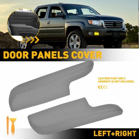 Кожаная накладка на подлокотник дверной панели для Honda Ridgeline 2006 07 08 09-2014 Серый EXV