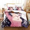 Комплект постельного белья Kawaii Kyaru Single Twin Full Queen King Size Bed Set Adult Kid Bedroom Duvetcover Sets Anime Grils