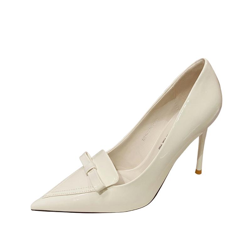 Модные женские туфли на высоком каблуке, свадебные, реплика, женские лодочки, скарпины, с металлической цепочкой и пряжкой, на низком каблуке-шпильке, телесные, зеленые, туфли для выпускного вечера