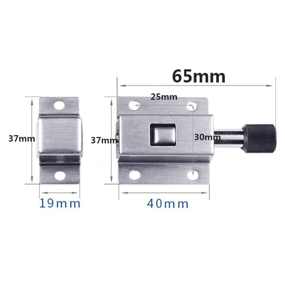 1шт автоматическая пружинная защелка скользящий замок болт нержавеющая сталь самоэластичная дверная защелка ванная дверь болт оконная фурнитура