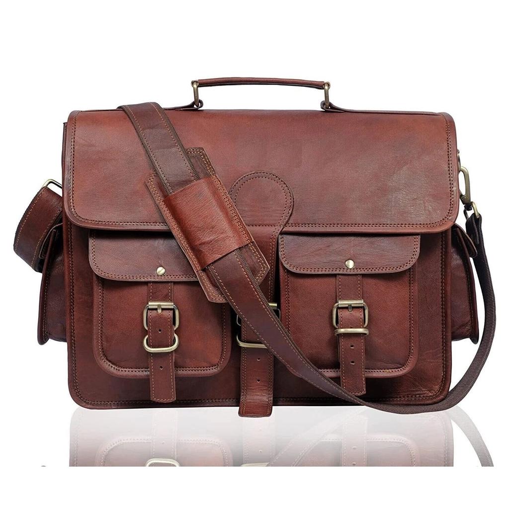 Мужской портфель из натуральной кожи, винтажная сумка-мессенджер, наплечная сумка для ноутбука