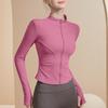 Autumn Spring Women's Quick Drying Sports Coat Women's Tight Top Yoga Jacket Long Sleeve Zipper Jacket Running Fitness Women's Jacket