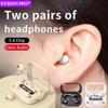 Two Pairs Headphones Bluetooth 5.4 Mini Invisible Sleep Earphones HiFi Stereo Gaming Headsets Ultra Small Pocket Sports Noise Reduction Earbuds