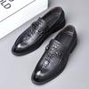 New First-layer Cowhide Men's Leather Shoes Business Dress Gentleman Pointed Men's Shoes Leather Men's Shoes Soft