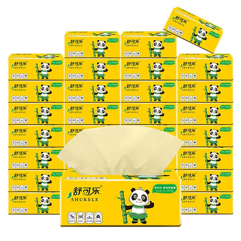60Pcs/Pack Nature Bamboo Soft Paper Napkin For Table Dinner Paper Tissues