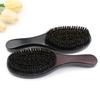 Wave Brush Men Styling Wooden Beard Brush Bristle Hair Brush Beard Styling Accessory for Home Salon Travel