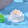 5 шт. мультяшные креативные фигурки цветов лотоса, светящиеся фигурки, украшения, сделай сам, ландшафт, украшения для дома, аксессуары, подарки