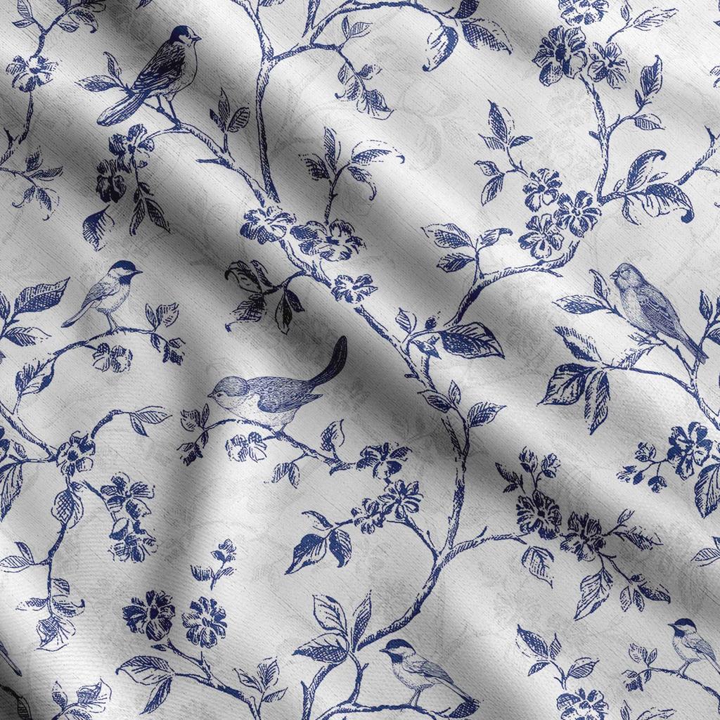 Soimoi Bird & Flowers  Print  Cotton Cambric Quilting Fabric Sold by The Yard 42 Inch Wide Medium Weight Cotton Fabric Sewing  Supplies