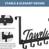 Wall-mounted Bathroom Towel Rack, Kitchen Hooks, Creative Letter Hooks, Wardrobe Metal Hooks