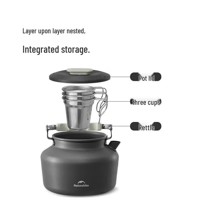 Naturehike Portable Camping Tea Kettle Set