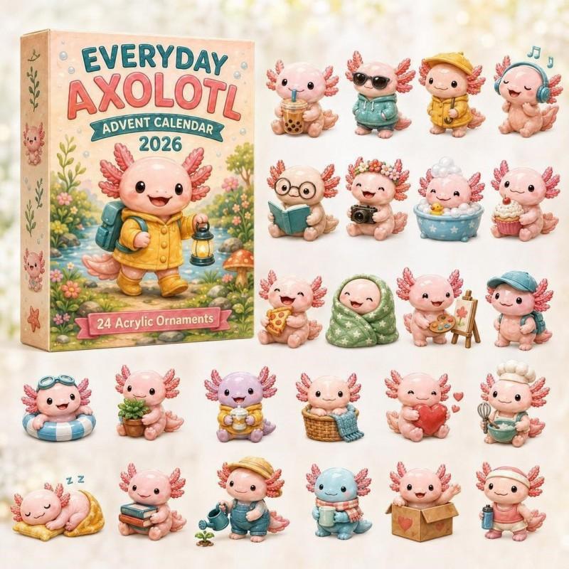 2026 Advent Calendar Blind Box Set Acrylic Ornament Gingerbread Snowman Holiday Countdown Toy Adults