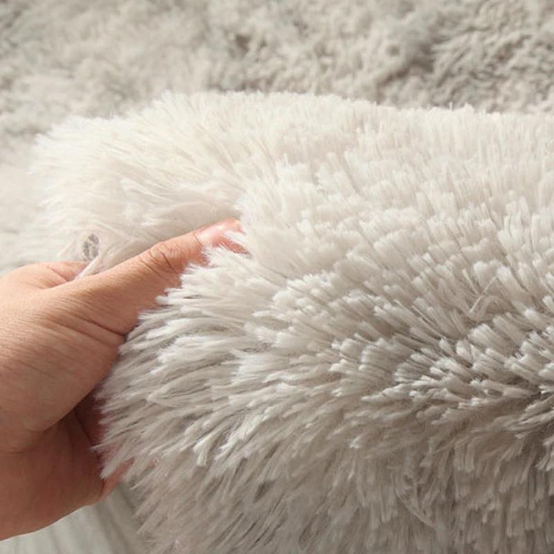 Plush Carpets Fluffy Ultra Soft Indoor Modern Area Rugs Living Room Play Mats Fluffy Round Rugs For Girls Bedroom