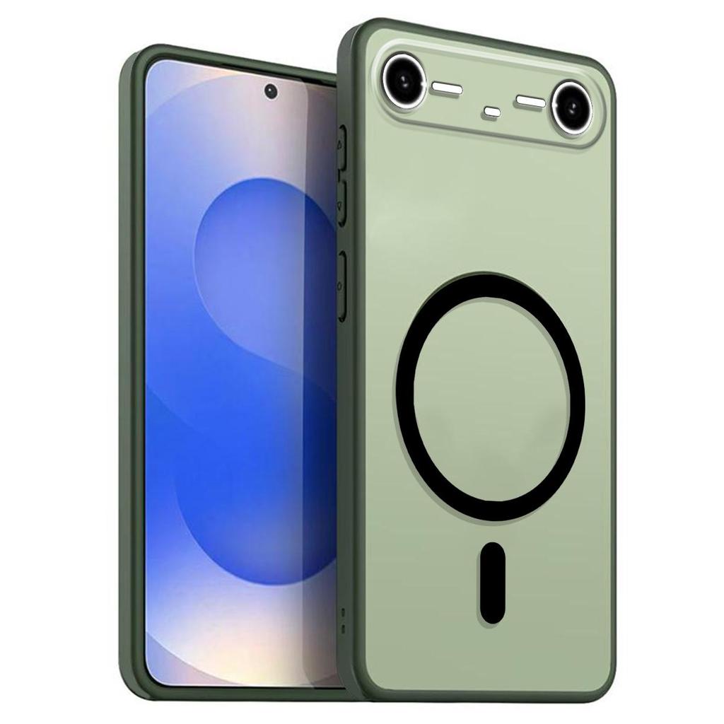 Магнитный железный кольцевой чехол для телефона TECNO POVA Slim 5G, SPARK Slim Матовый мягкий ТПУ Ударопрочный чехол