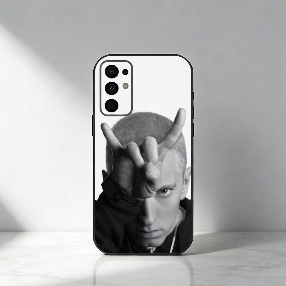 Чехол для телефона Rap God Slim Shady E-Eminem-m для Samsung S25,S24,S21,S22,S23,S20,Ultra,S26,Plus,Fe,Note,5G Черный