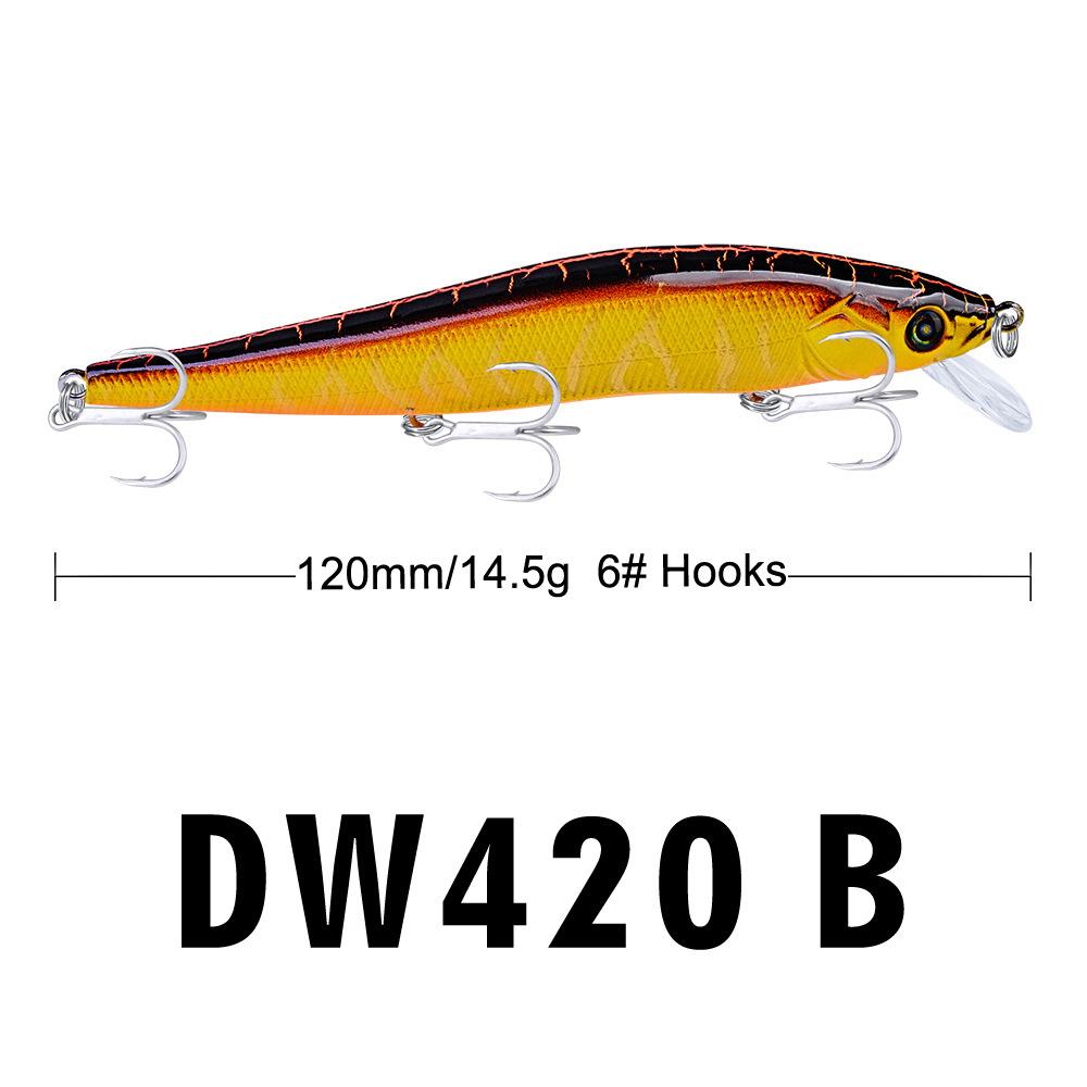 Приманка Yinmin с промышленным принтом, рыболовные снасти 12 см/14 г с подарочными аксессуарами DW420