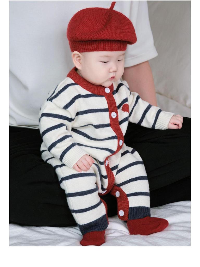 Осенний семейный свитерный набор 2025: Универсальный комбинезон для мамы-сына/дочери и малыша