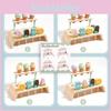 Wooden Ice Simulation Cream Shelf Children Puzzle Interactive Toy For Gift