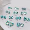 10x/Set Hearts Nail Art Charms for DIY Nails Pointed Back Nail Rhinestones Square Nail Charms Butterfly Shape Nail Gems
