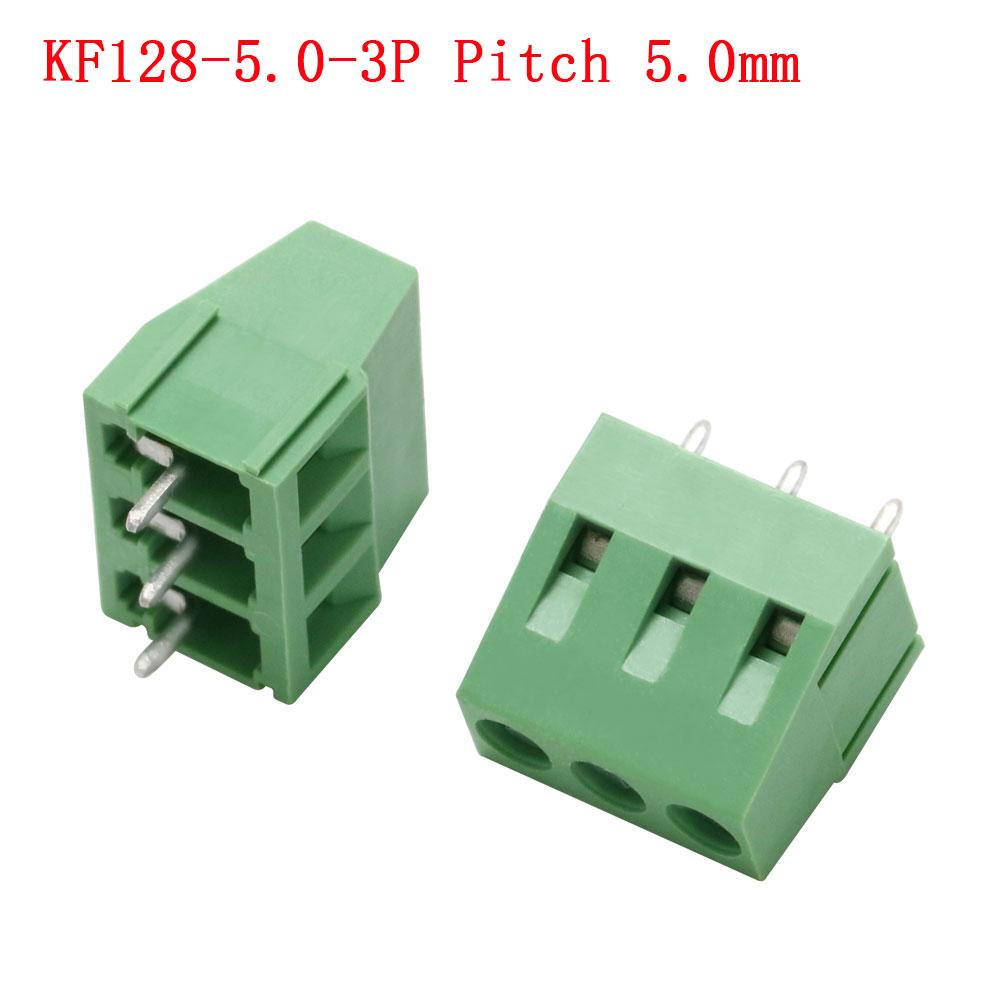 KF103/126/128/301/350/396-2Pin/3Pin 2.54/3.5/3.81/3.96/5.0/7.5mm Промежуточный блок Сращивание клеммы Винтовой тип PCB Винтовая клемма